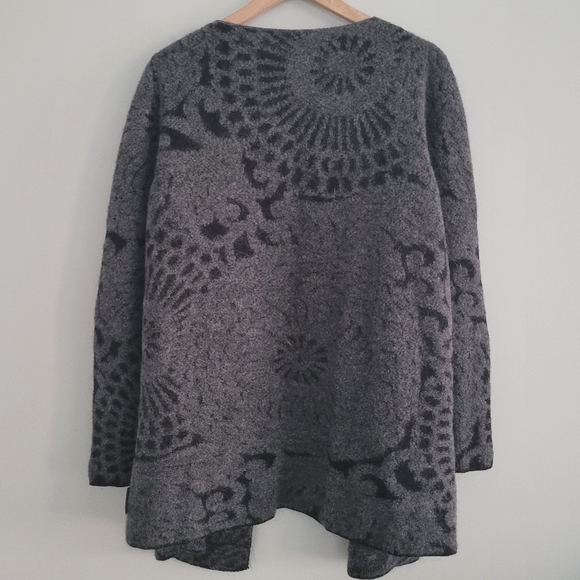 Sarah Pacini Cardigan Sweater Kid Mohair Wool Blend - Picture 4 of 5